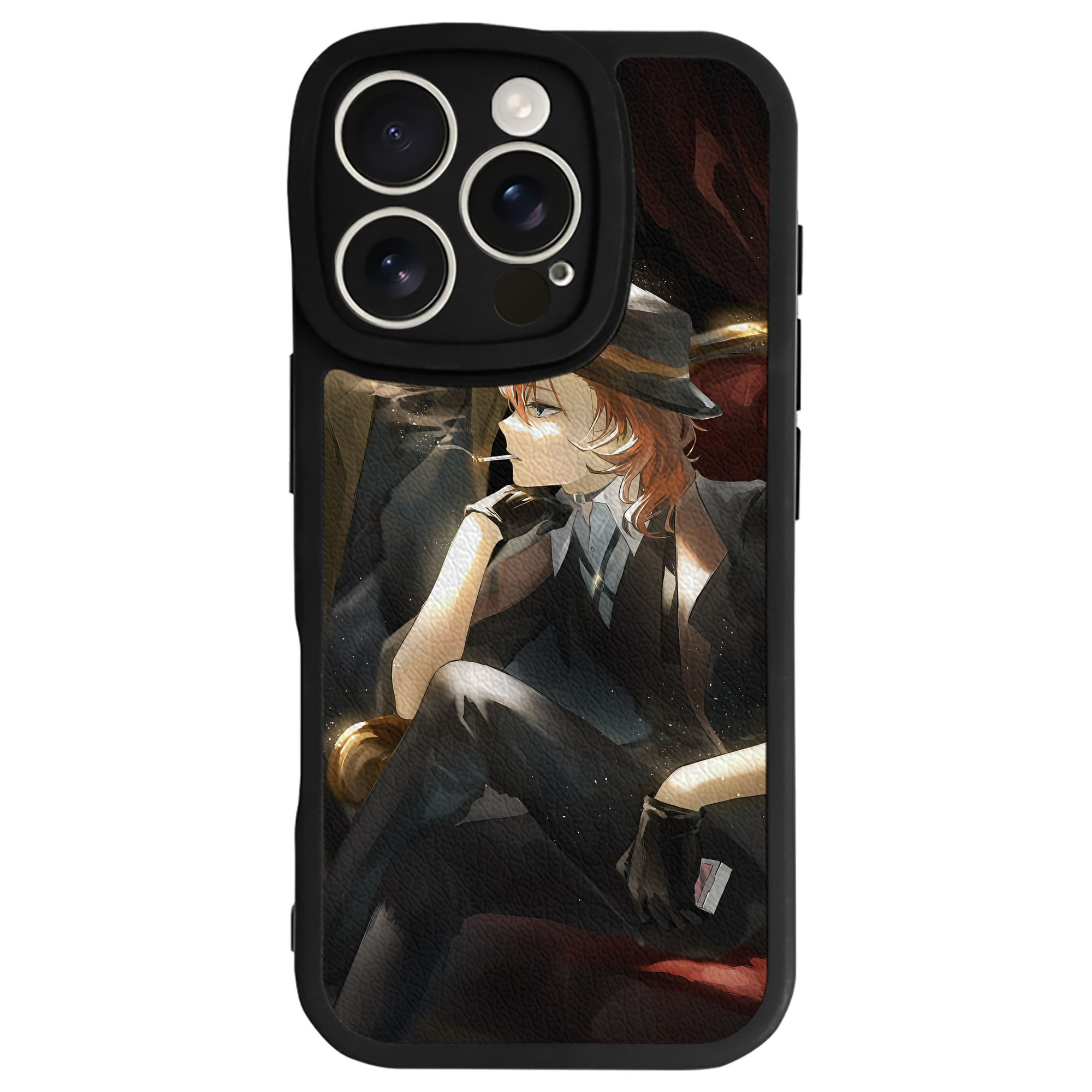 （画像用） 文豪ストレイドッグス Bungo Stray Dogs 【iPhone 16シリーズ対応】シリコンスマホケース（レザー調） 材質：シリコン